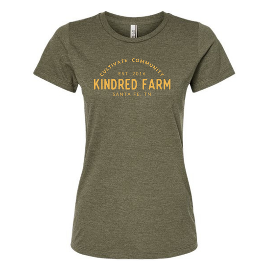 Women's "Cultivate Community" T-Shirt - Olive Heather