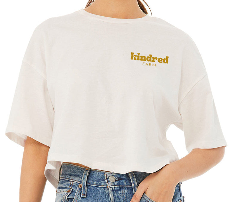 Women's Cropped Kindred Heart T-Shirt