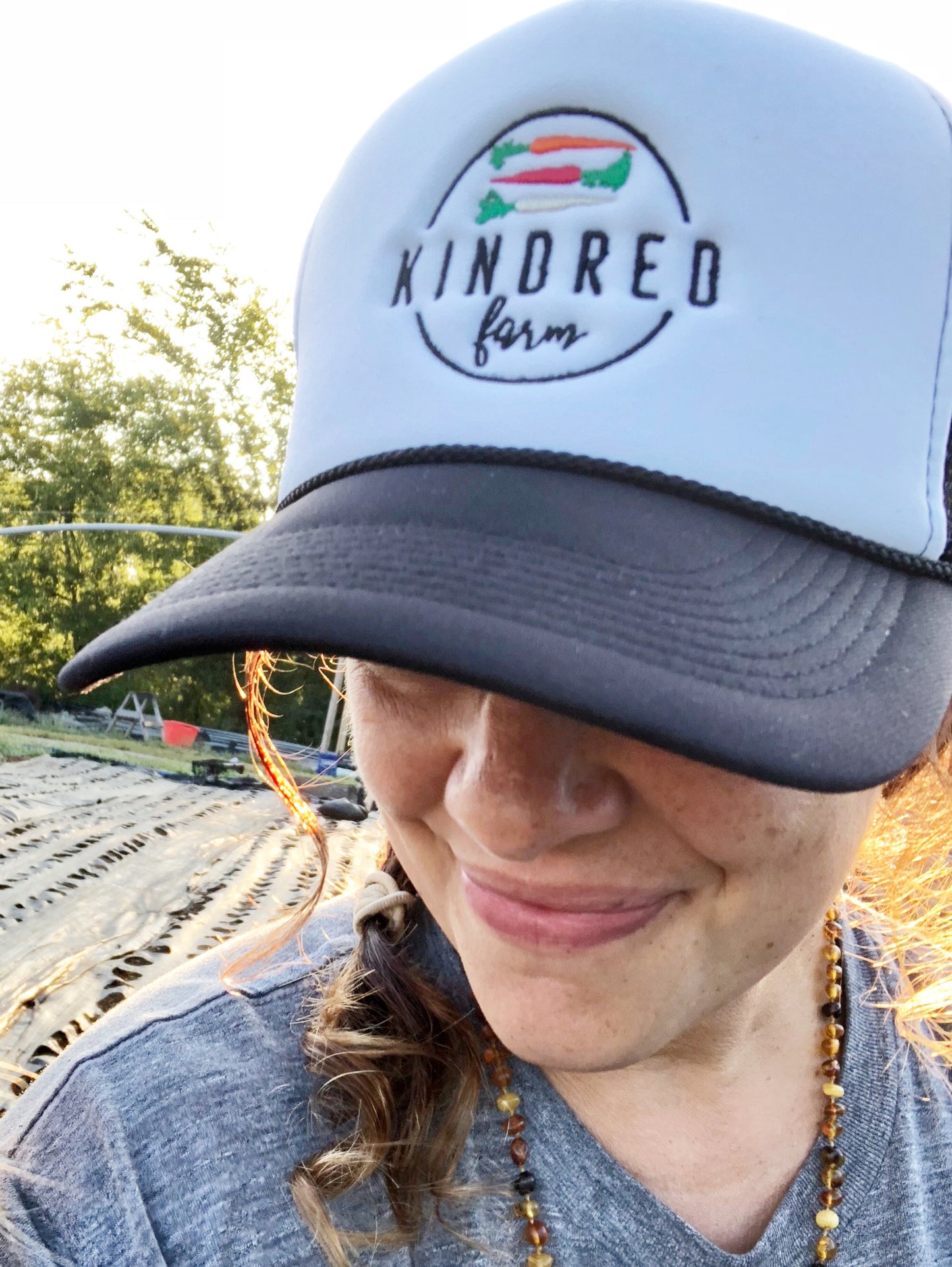 Kindred Logo Black+White Trucker Hat