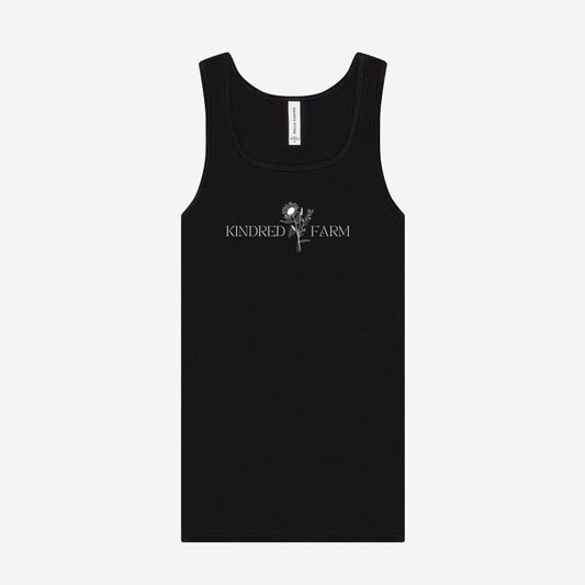 Flower Logo Women's Tank Top - Black